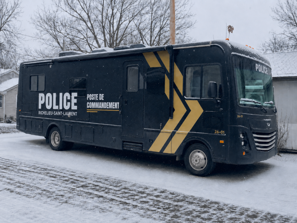 Rénovation – Poste de commandement Police Richelieu–Saint-Laurent | Resurfaçage intérieur complet NS403 et NS401